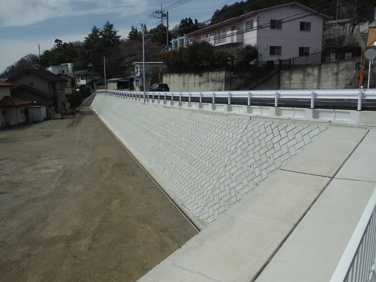 道路改良工事(堤ヶ丘ヒルズ付近)